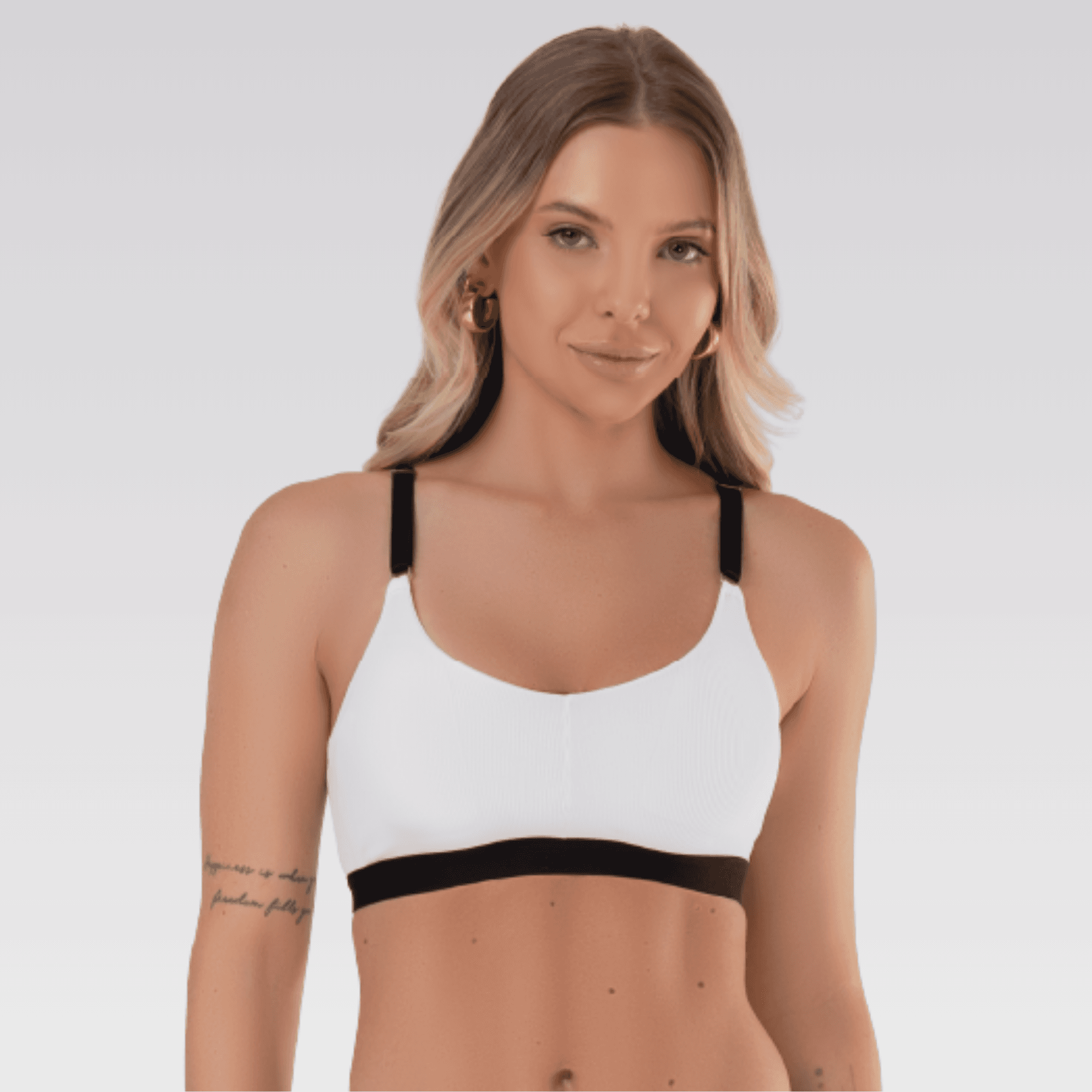 Sutiã Canelado Lua - Off - White - M
